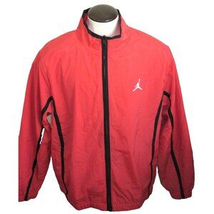 Jordan Men's Essentials Woven Flight Jacket Lobster Red Black Sizes NWT